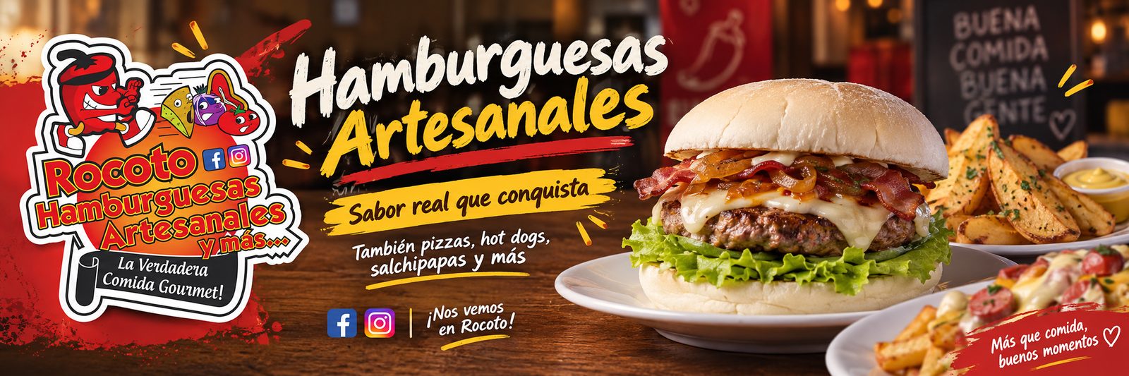Rocoto - hamburguesas artesanales, pizzas, hot dogs y salchipapas